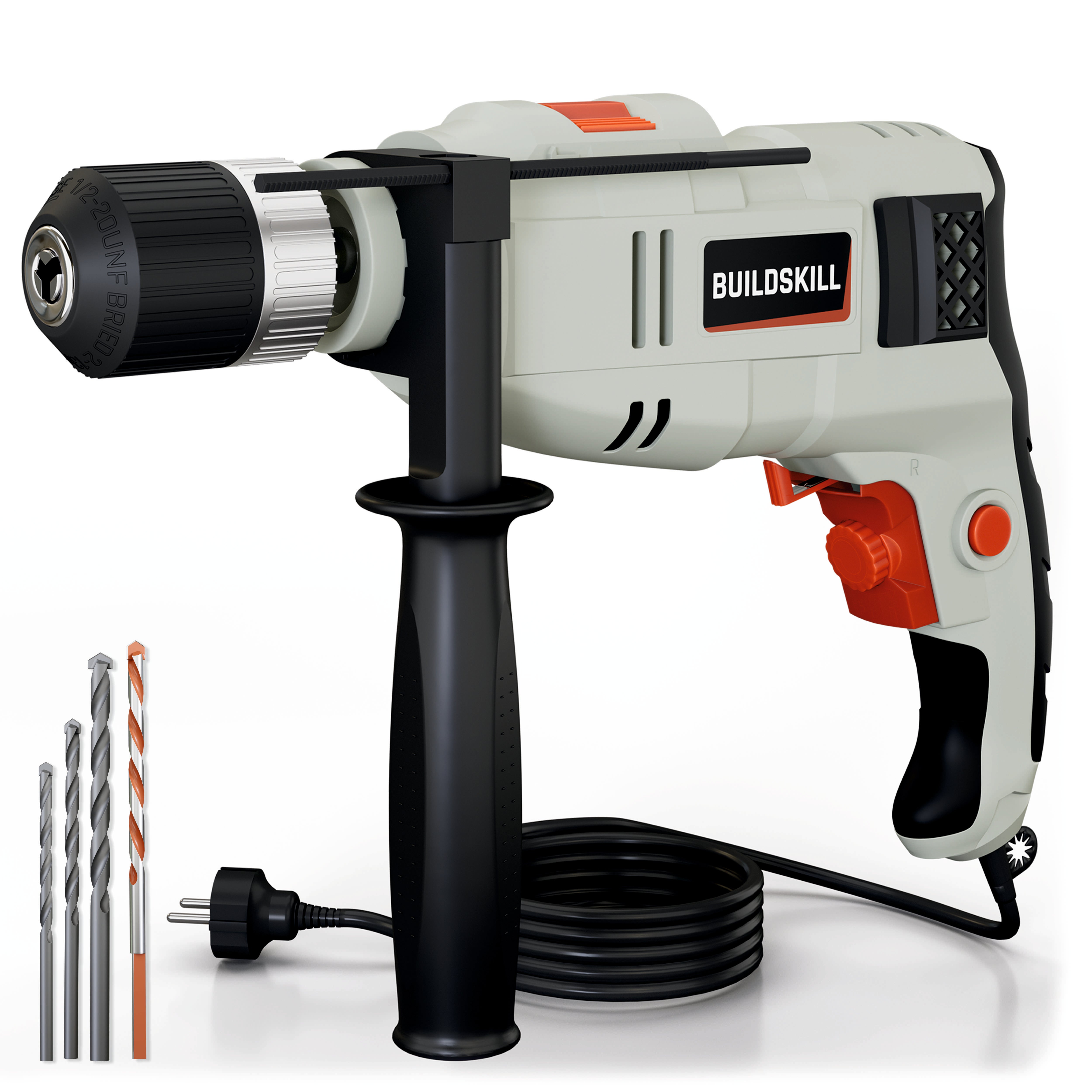 BUILDSKILL 400W drilling machine for home use | 10mm keyless chuck | copper motor with 2800 RPM variable speed | forward & reverse | drill machine for wall drilling, screwdriving & impact drilling
