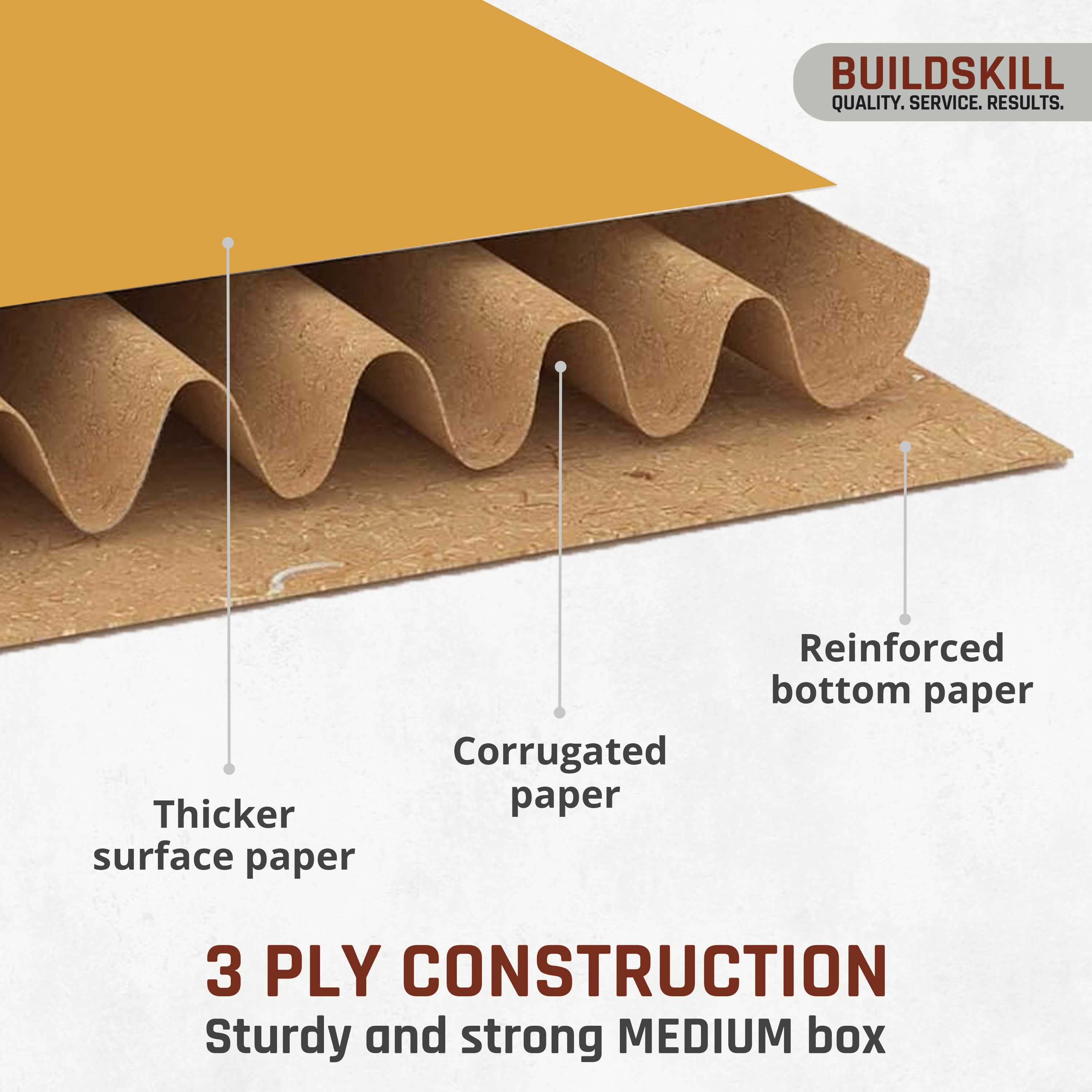 Buildskill Corrugated Box 3 Ply ( 15" x 11" x 9")