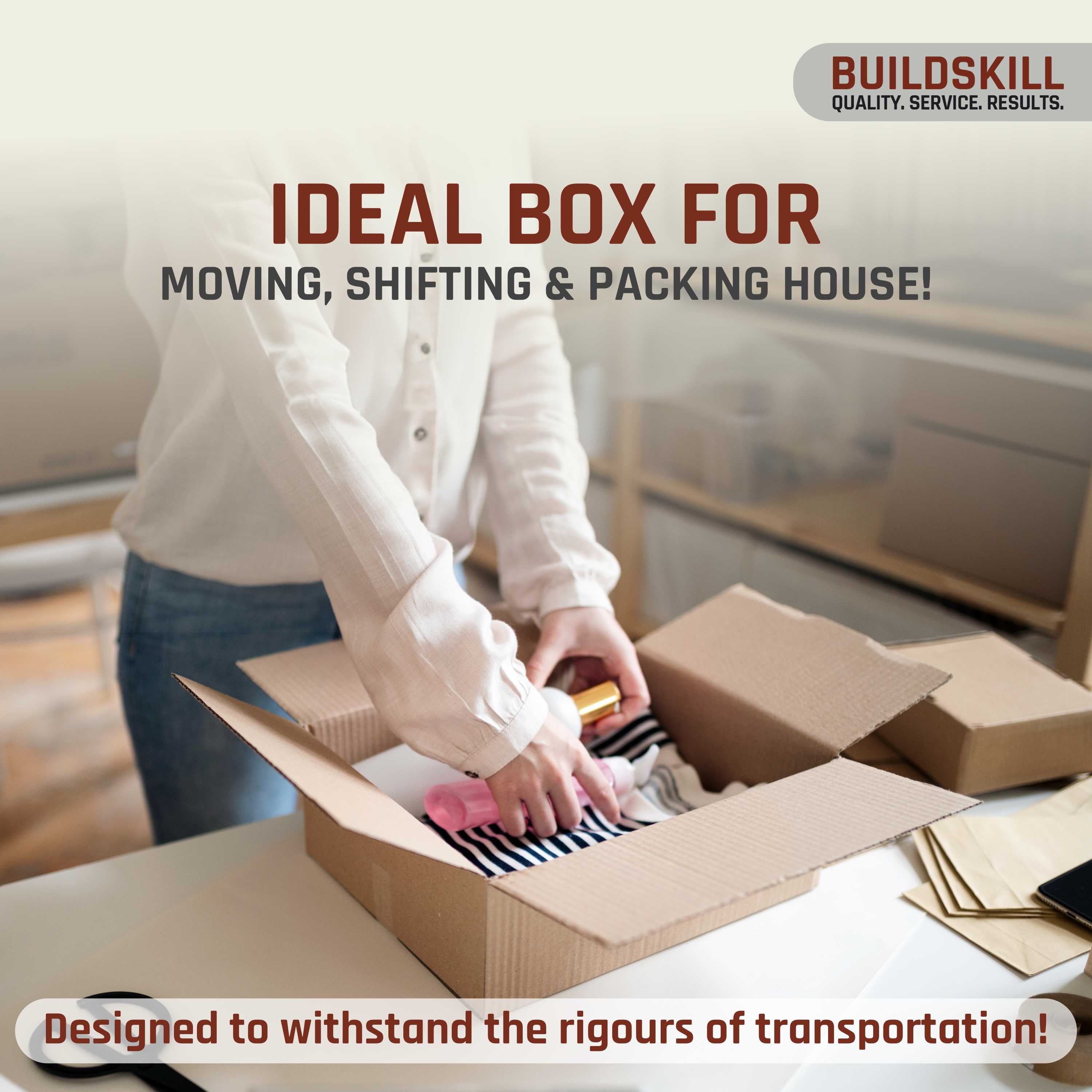 Buildskill Corrugated Box 3 Ply ( 15" x 11" x 9")