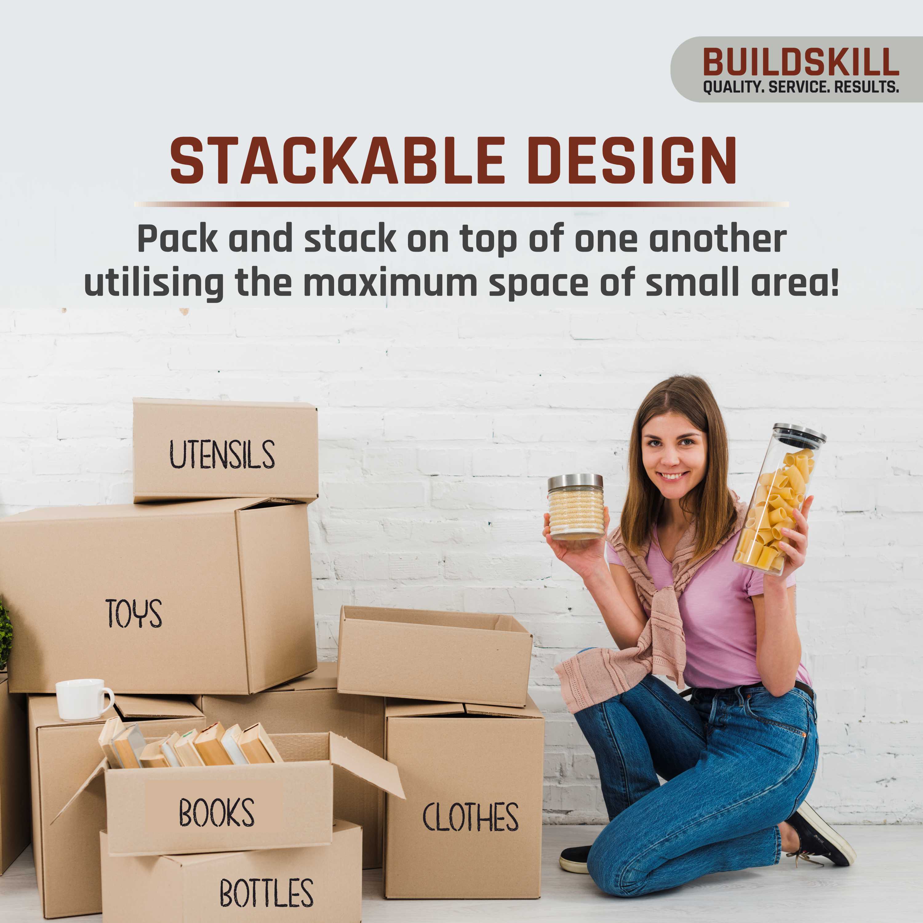 Buildskill Corrugated Box 3 Ply ( 15" x 11" x 9")