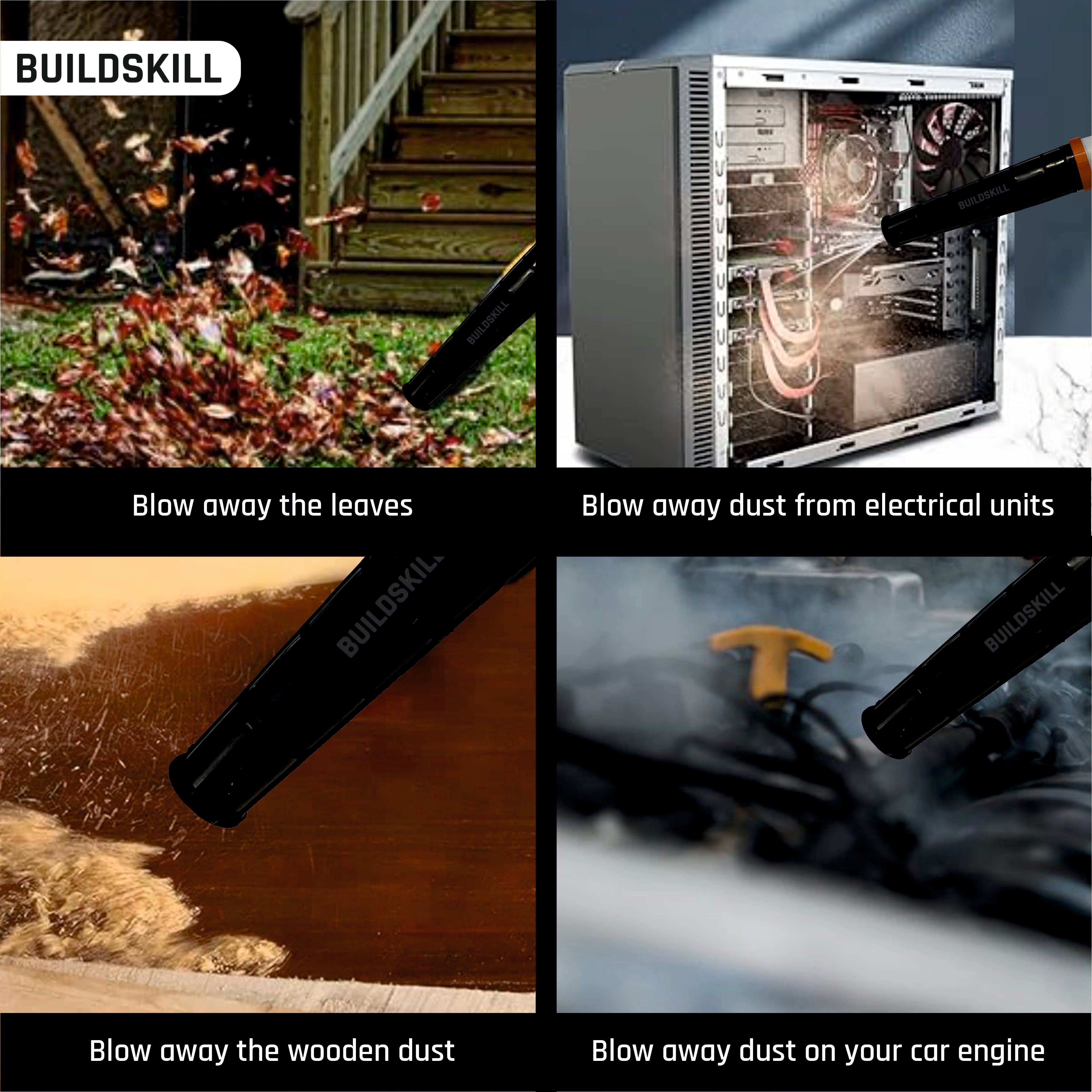 Buildskill 575W Blower with Copper Motor (16000 RPM, Fixed Speed)