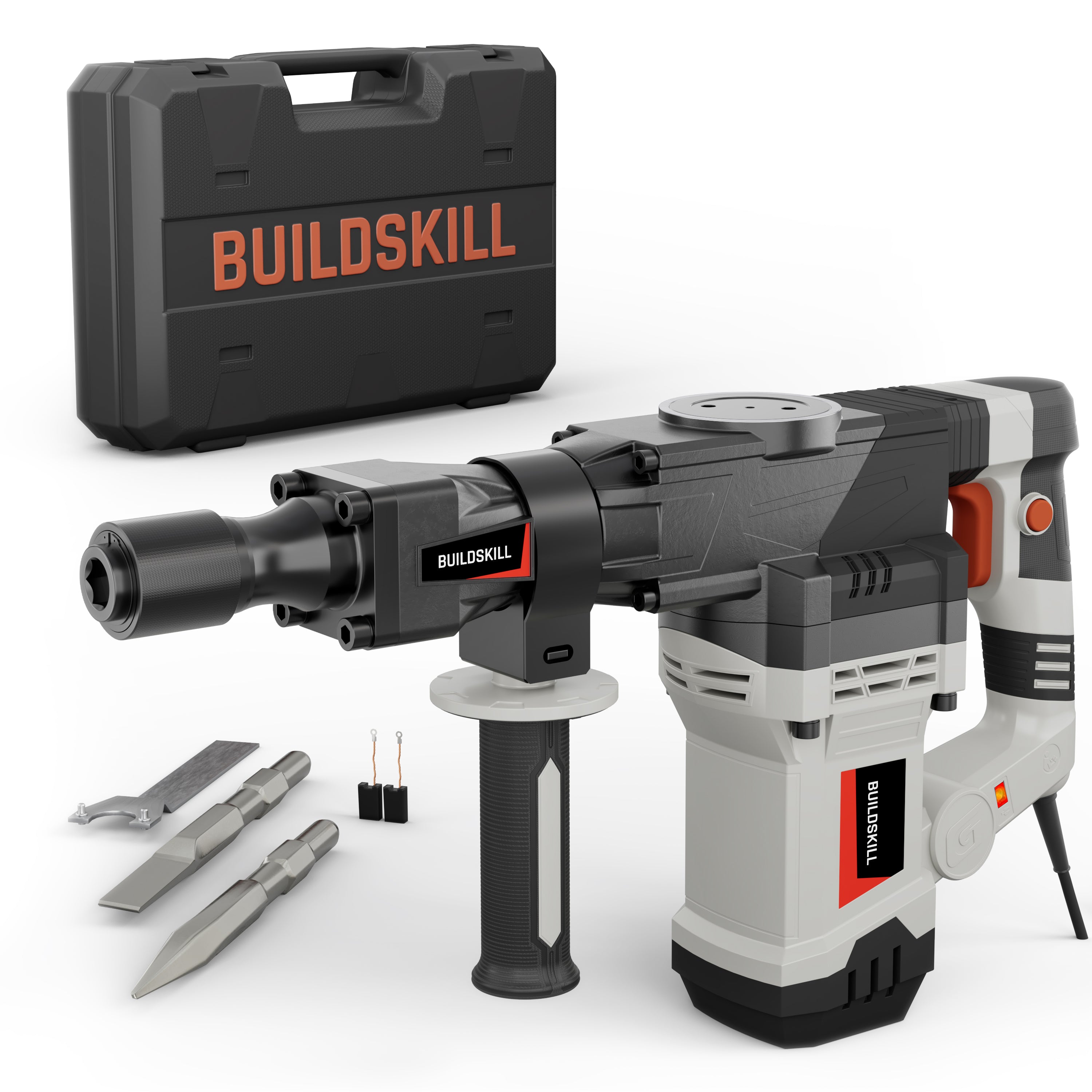 Buildskill 360° Rotating Demolition Hammer – 1500W, 3000RPM