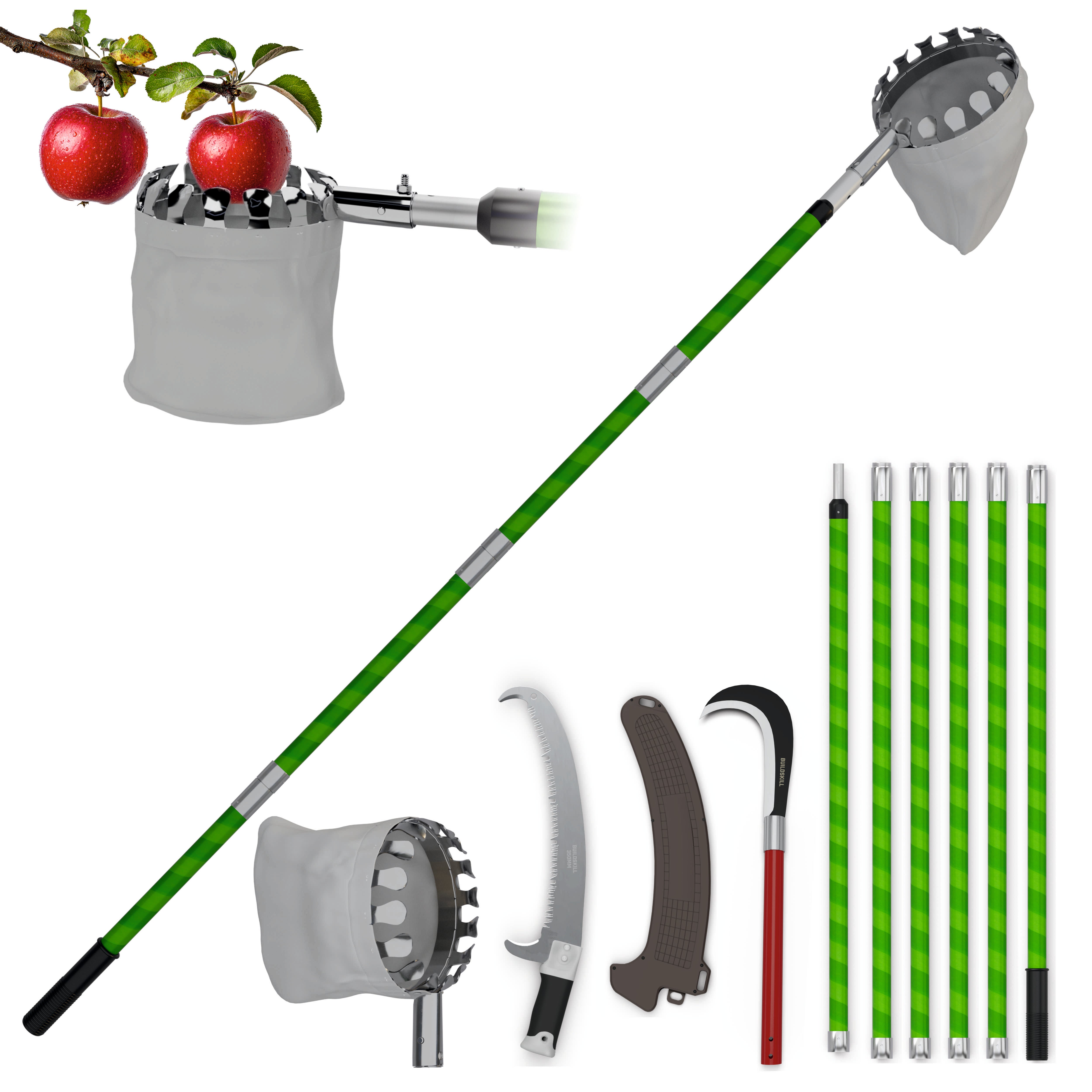 Telescopic Plucker & Saw Combo 8-24 feet