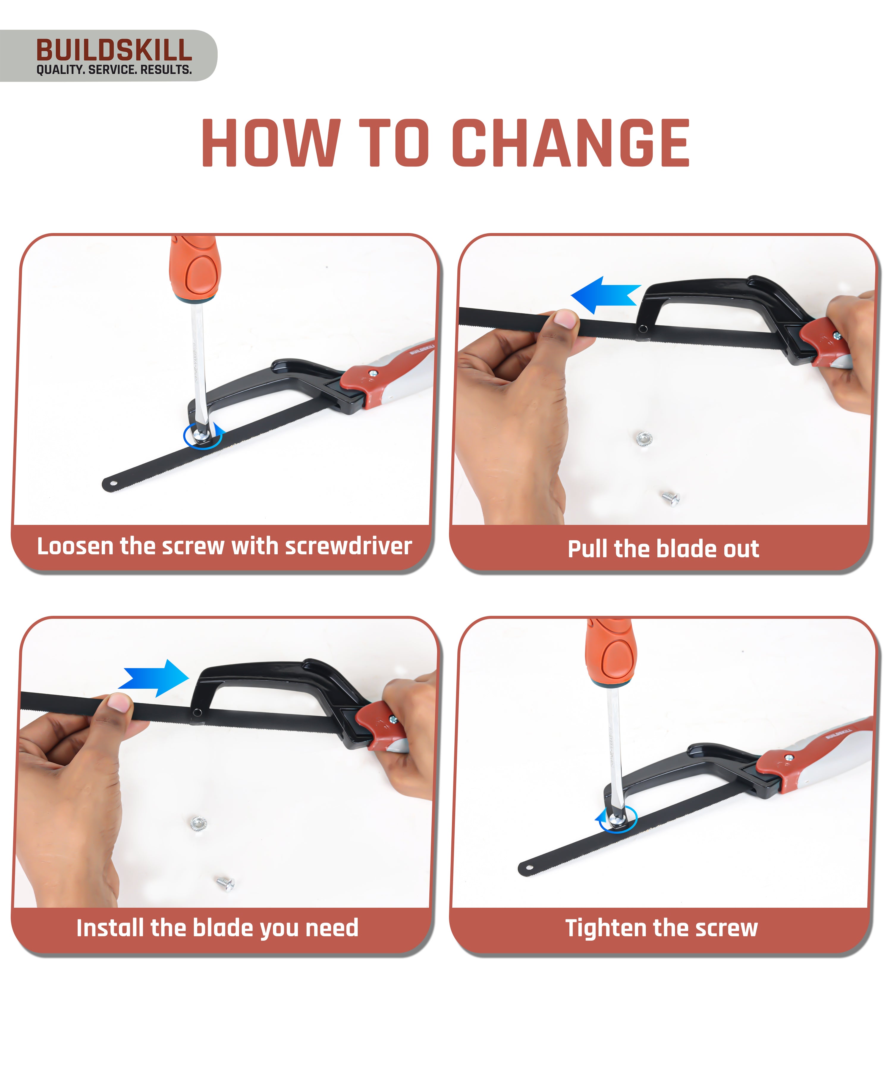 Buildskill 10 Inches Mini Hack Saw