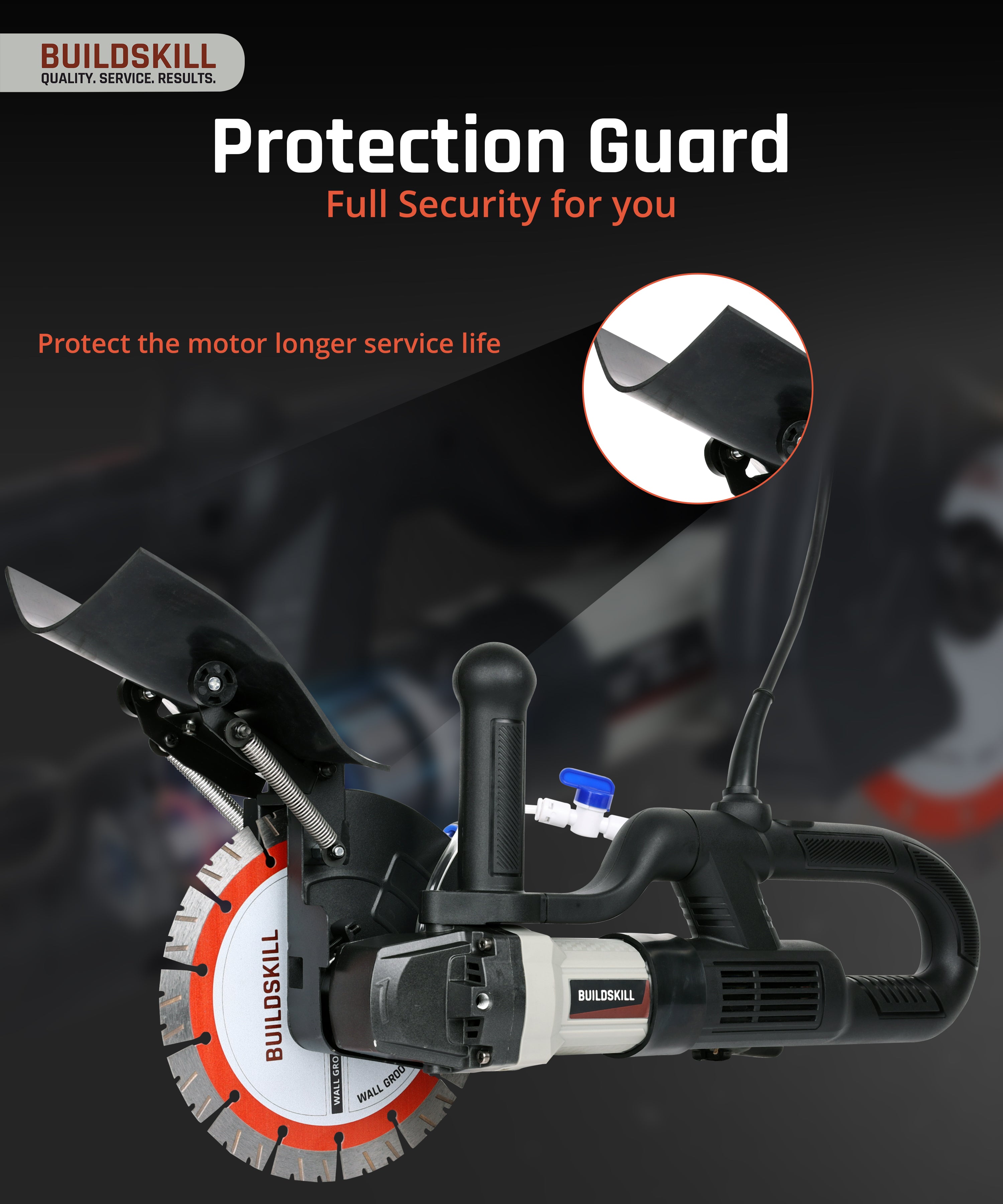 Buildskill Brushless Wall Chaser for Smooth Cutting