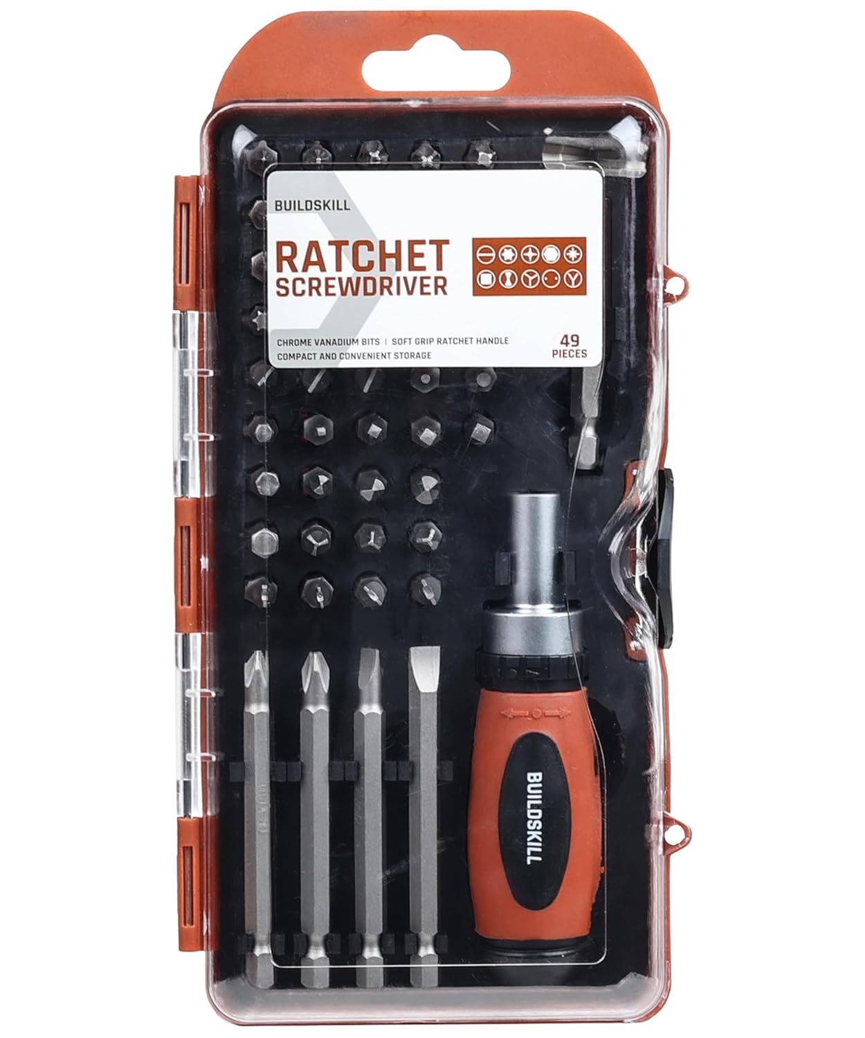 Buildskill 49 Pcs Ratchet Screwdriver Set