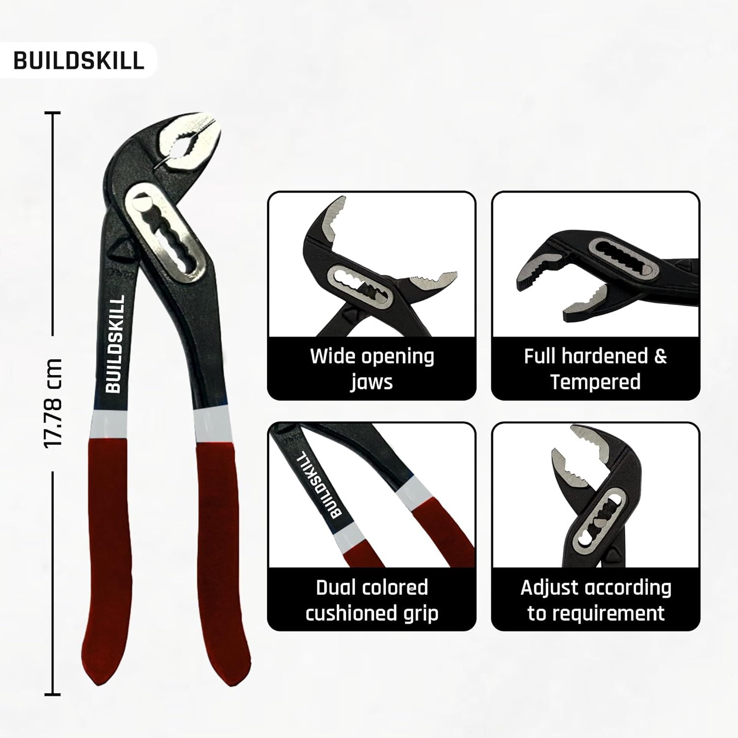 Buildskill Water Pump Plier for Power Tools