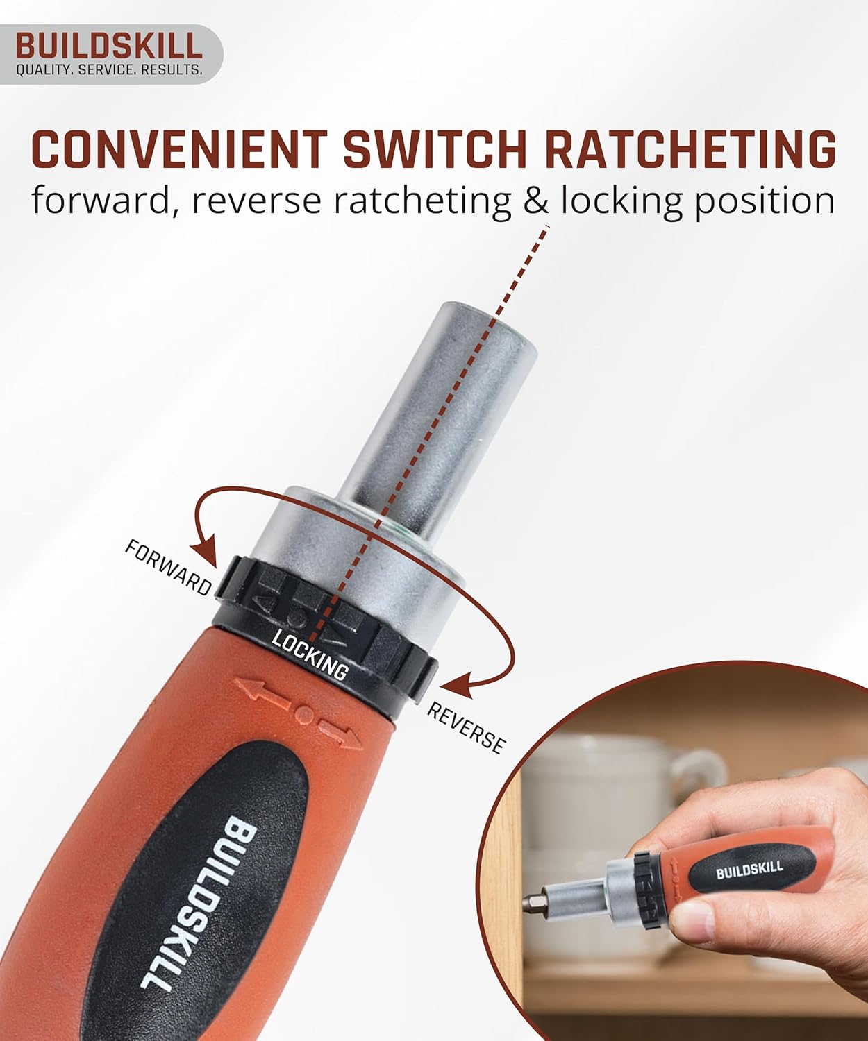 Buildskill 49 Pcs Ratchet Screwdriver Set