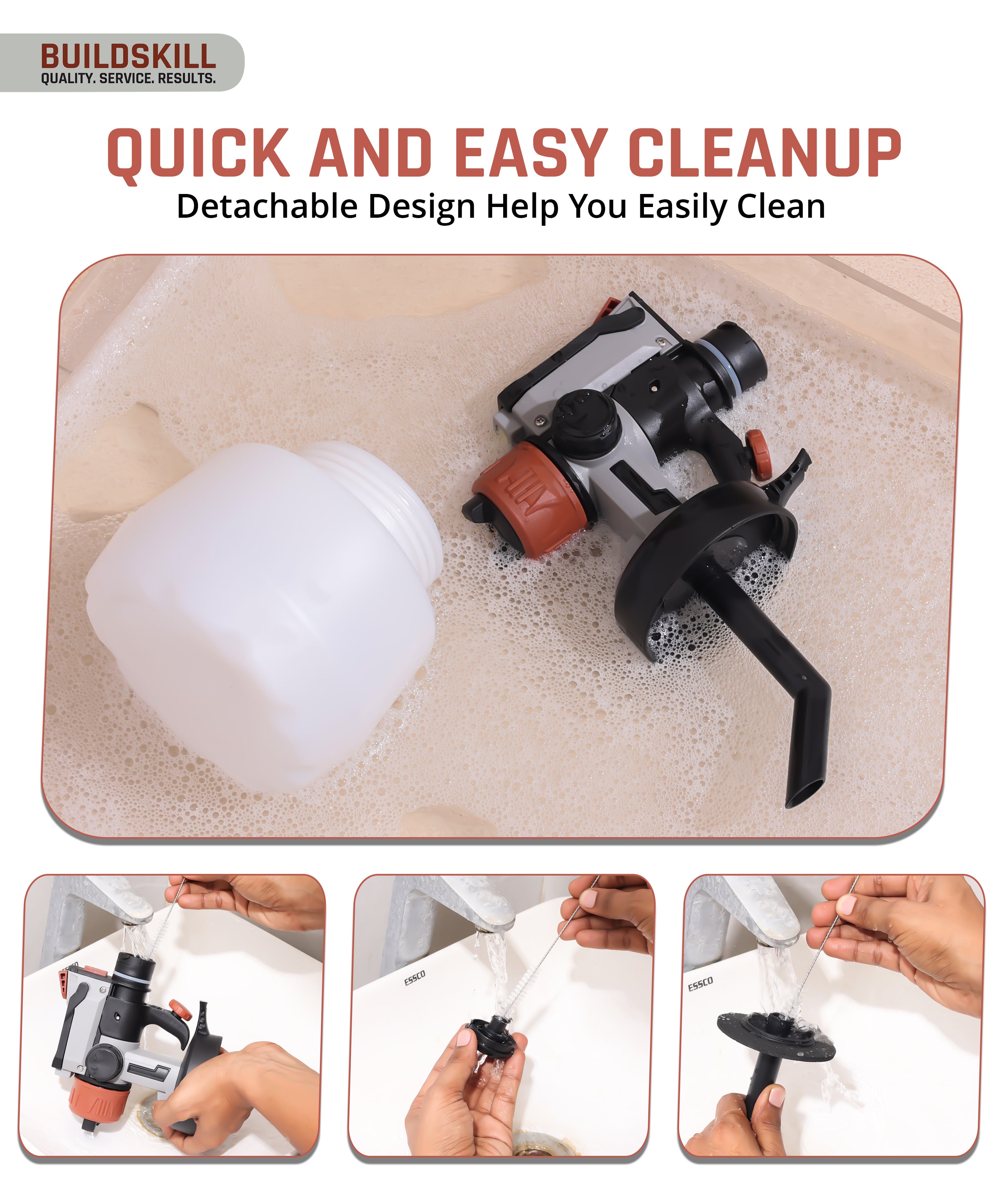 Buildskill 600W Paint Sprayer With 1200 ML Container