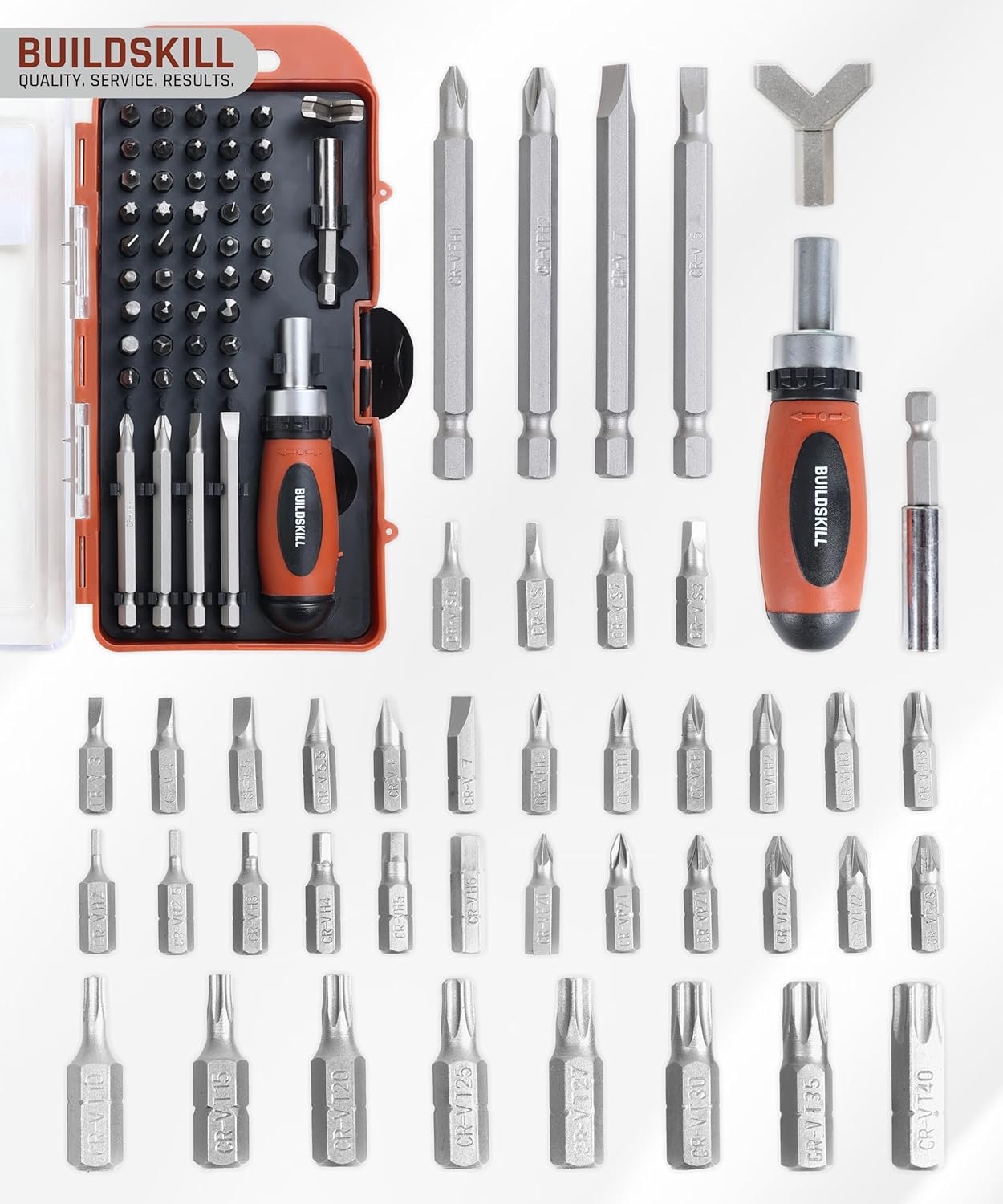Buildskill 49 Pcs Ratchet Screwdriver Set
