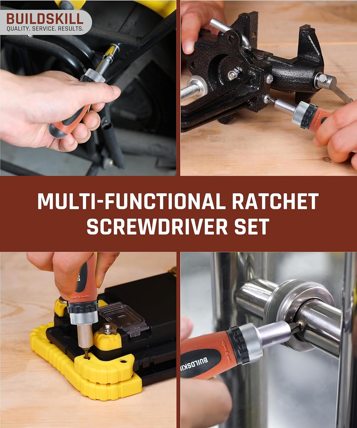 Buildskill 49 Pcs Ratchet Screwdriver Set
