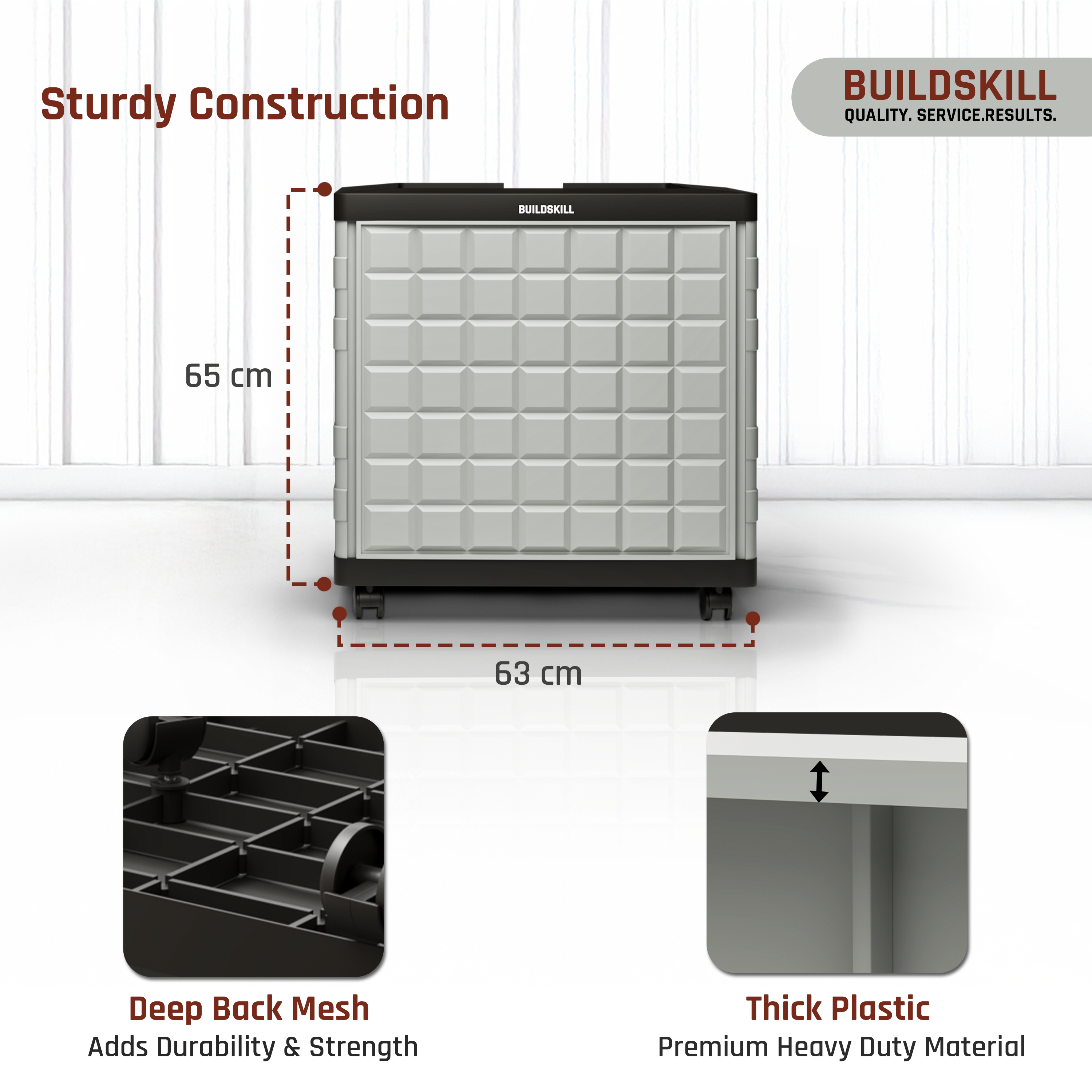 Buildskill Inverter Trolley With 100 KG Load Capacity