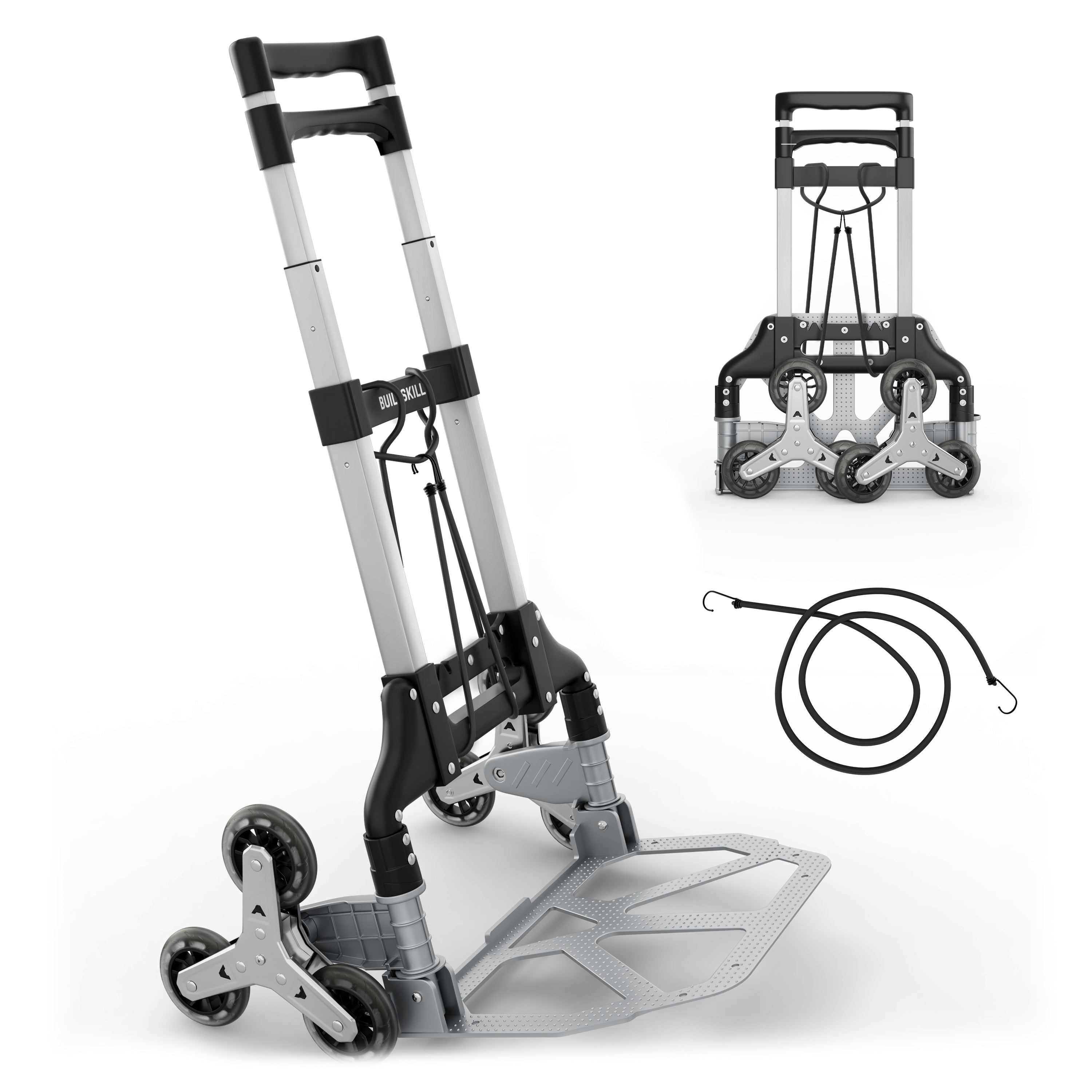Buildskill 3 Wheel Folding Platform Trolley, 60 KG Load Capacity