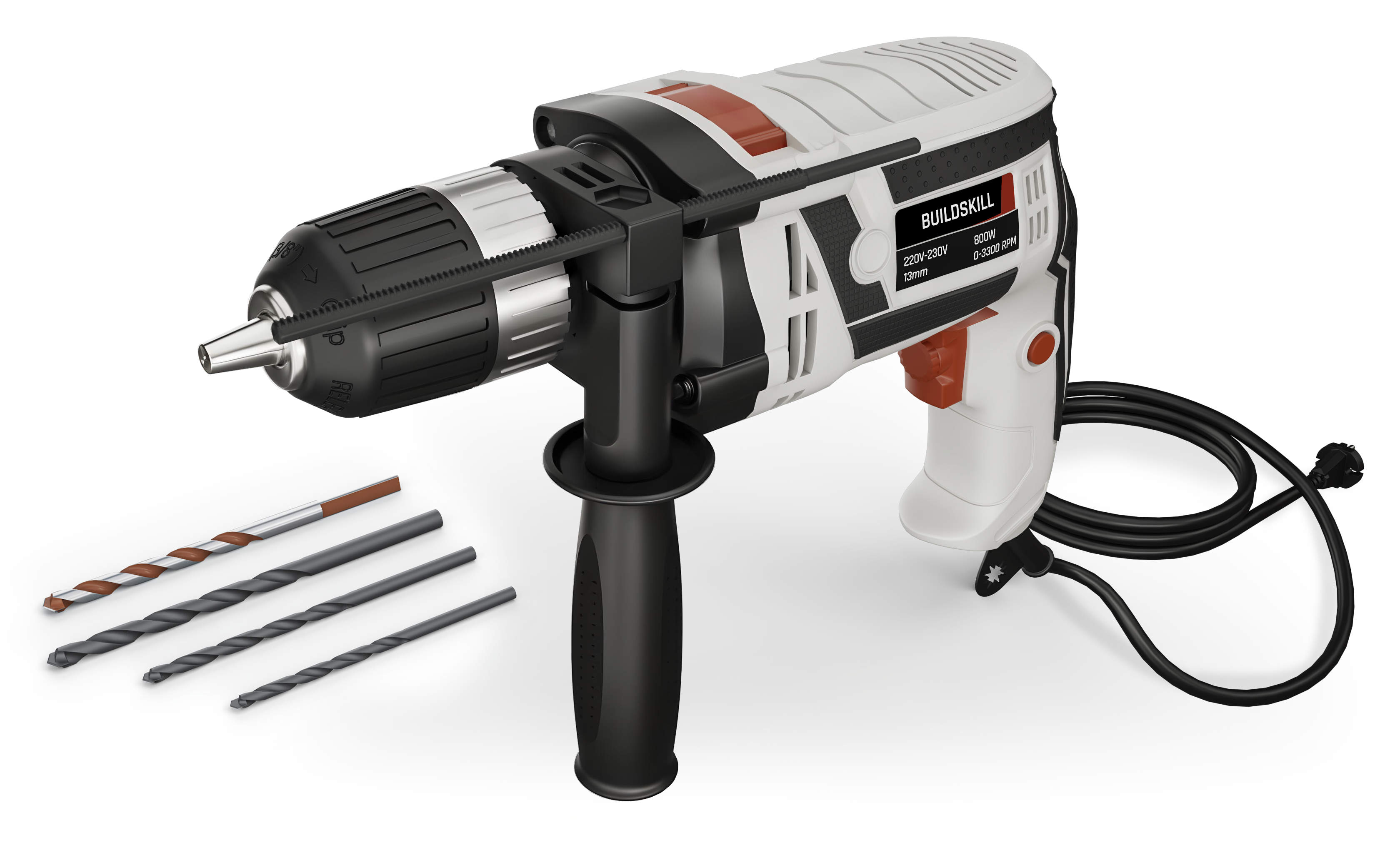 Buildskill 800W Electric Drill Machine With 13MM Keyless Chuck