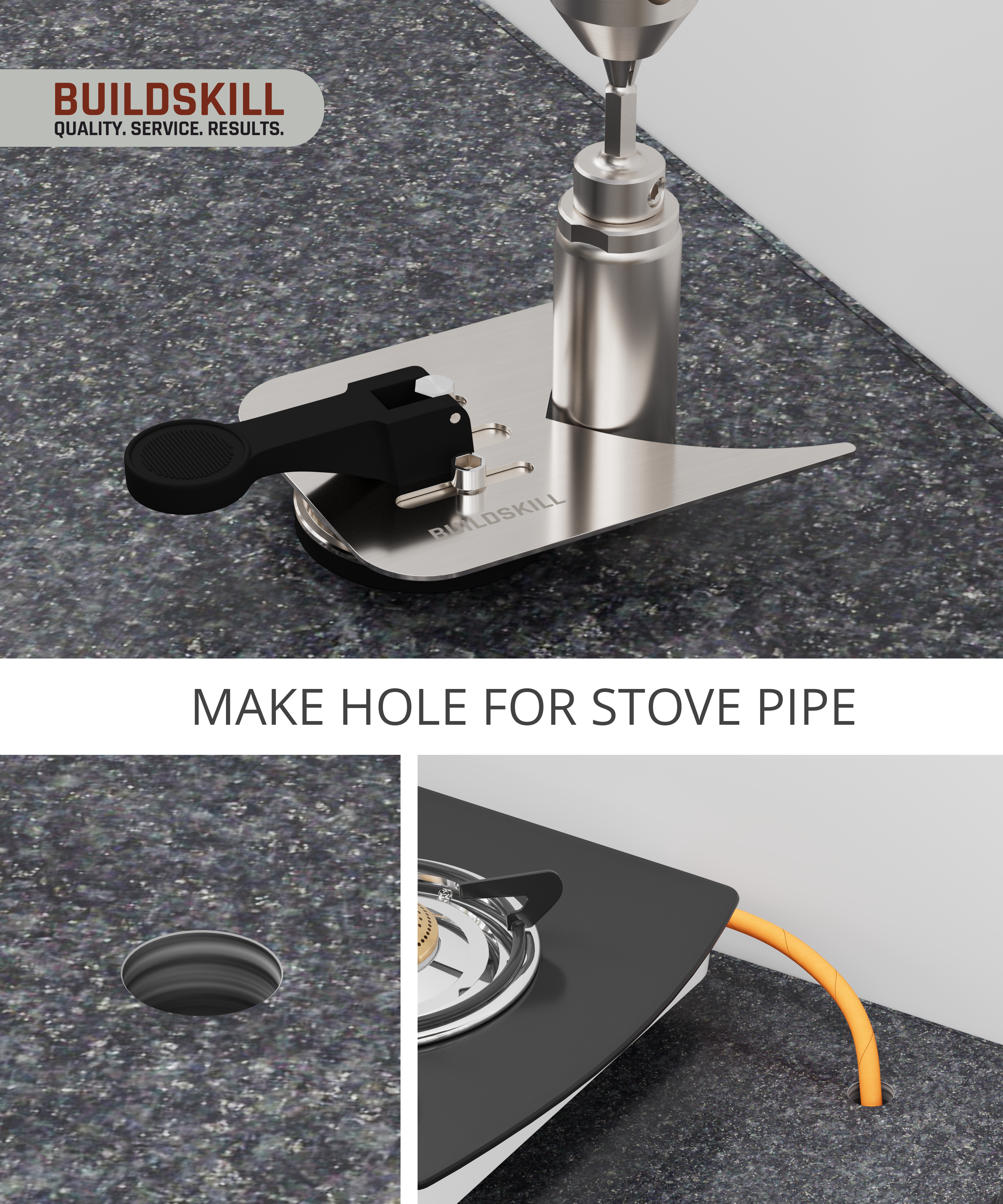 Buildskill Stainless Steel Drill Guide