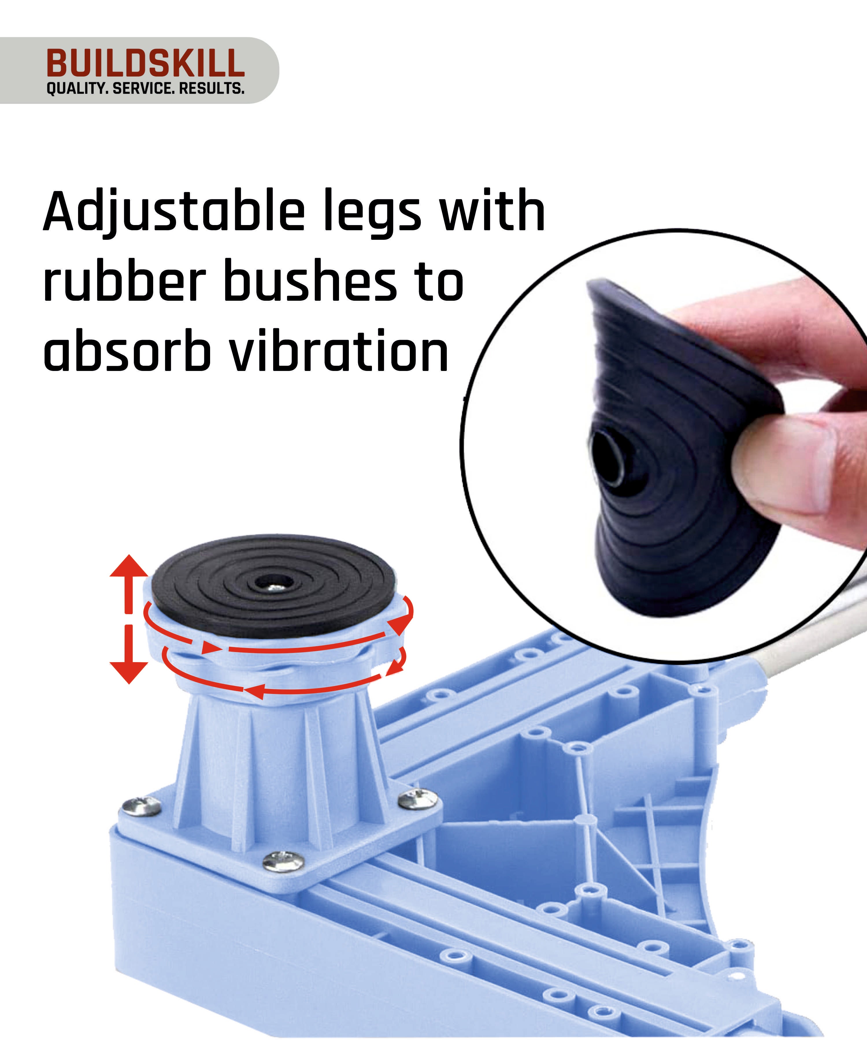 Buildskill Washing Machine Stand (8 Legs)