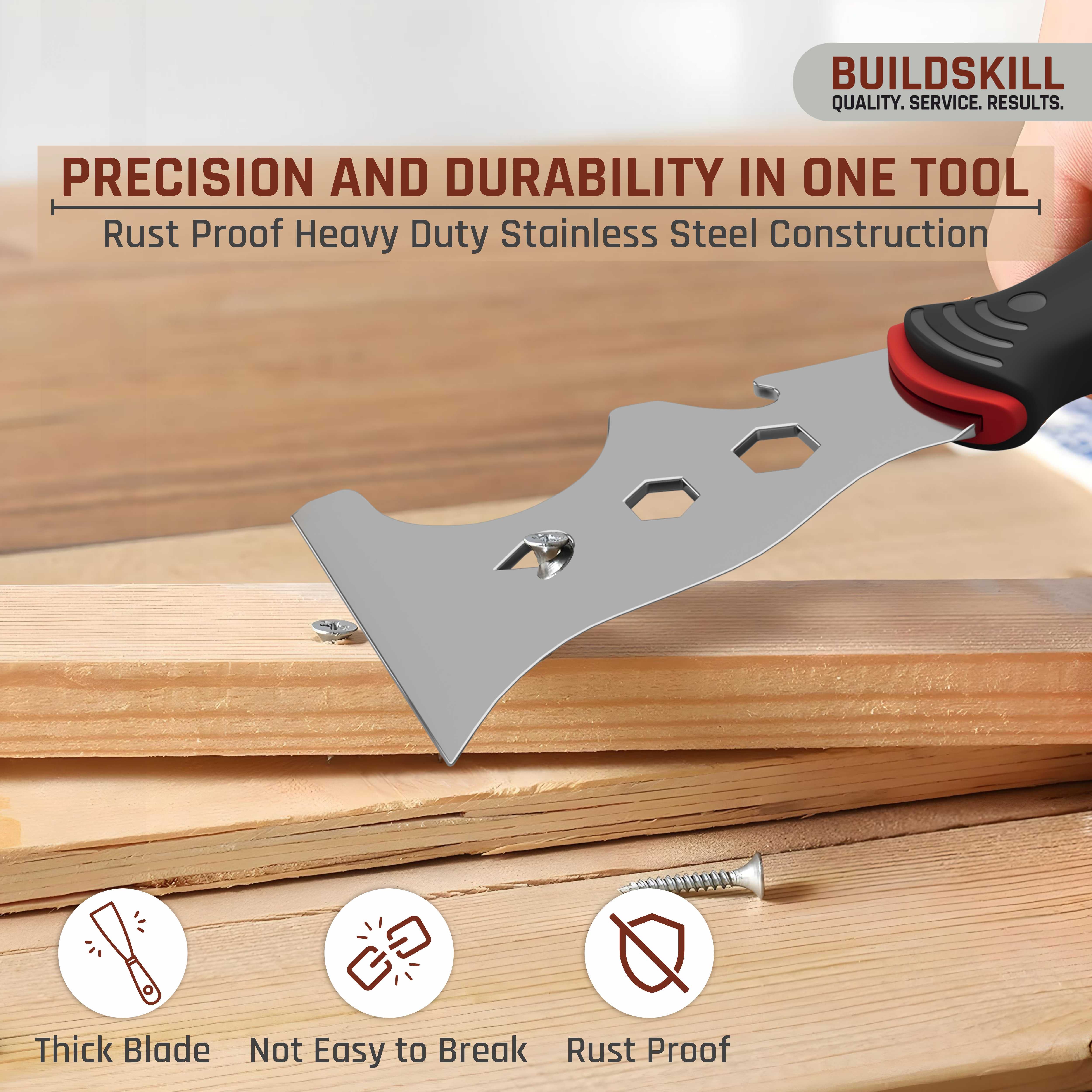 Buildskill Multi-Tool 12-in-1 Putty Scraper
