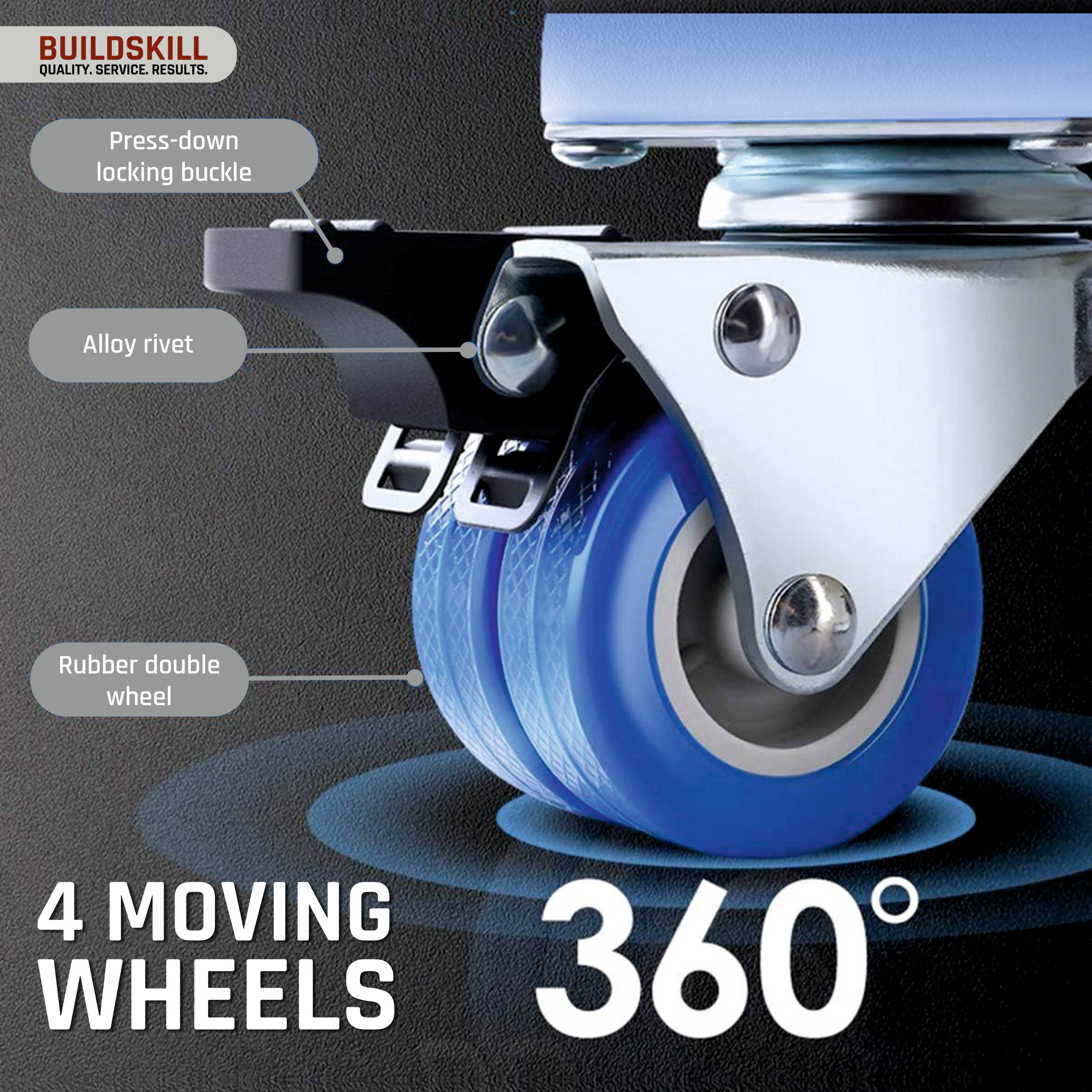 Buildskill Washing Machine Stand (Double Wheels)