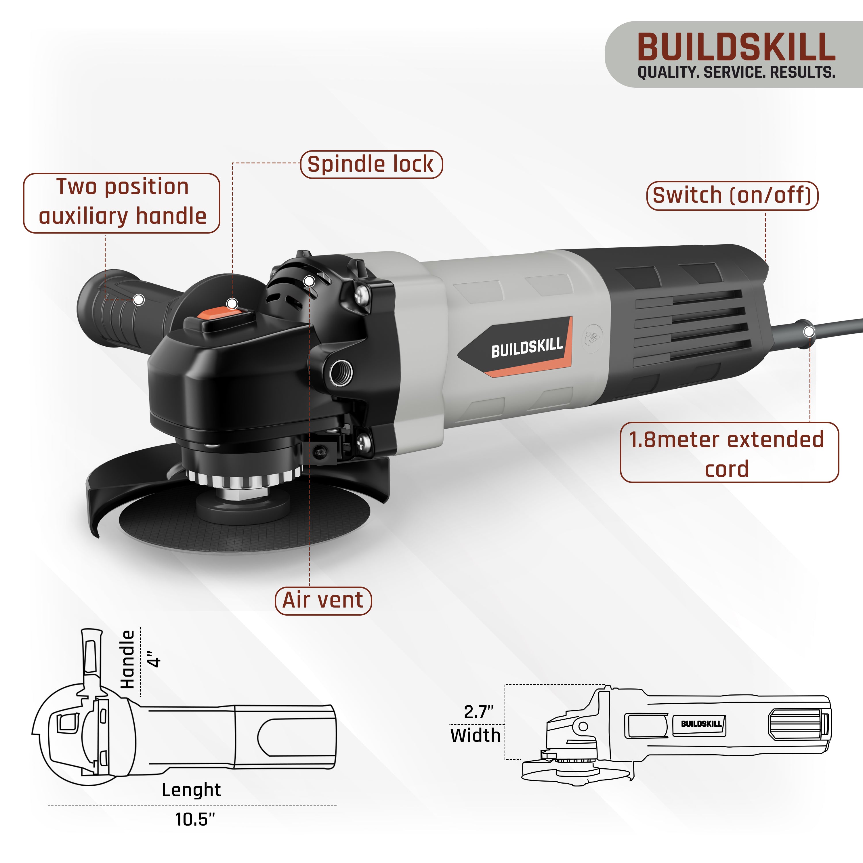 Angle Grinder 850W 100MM