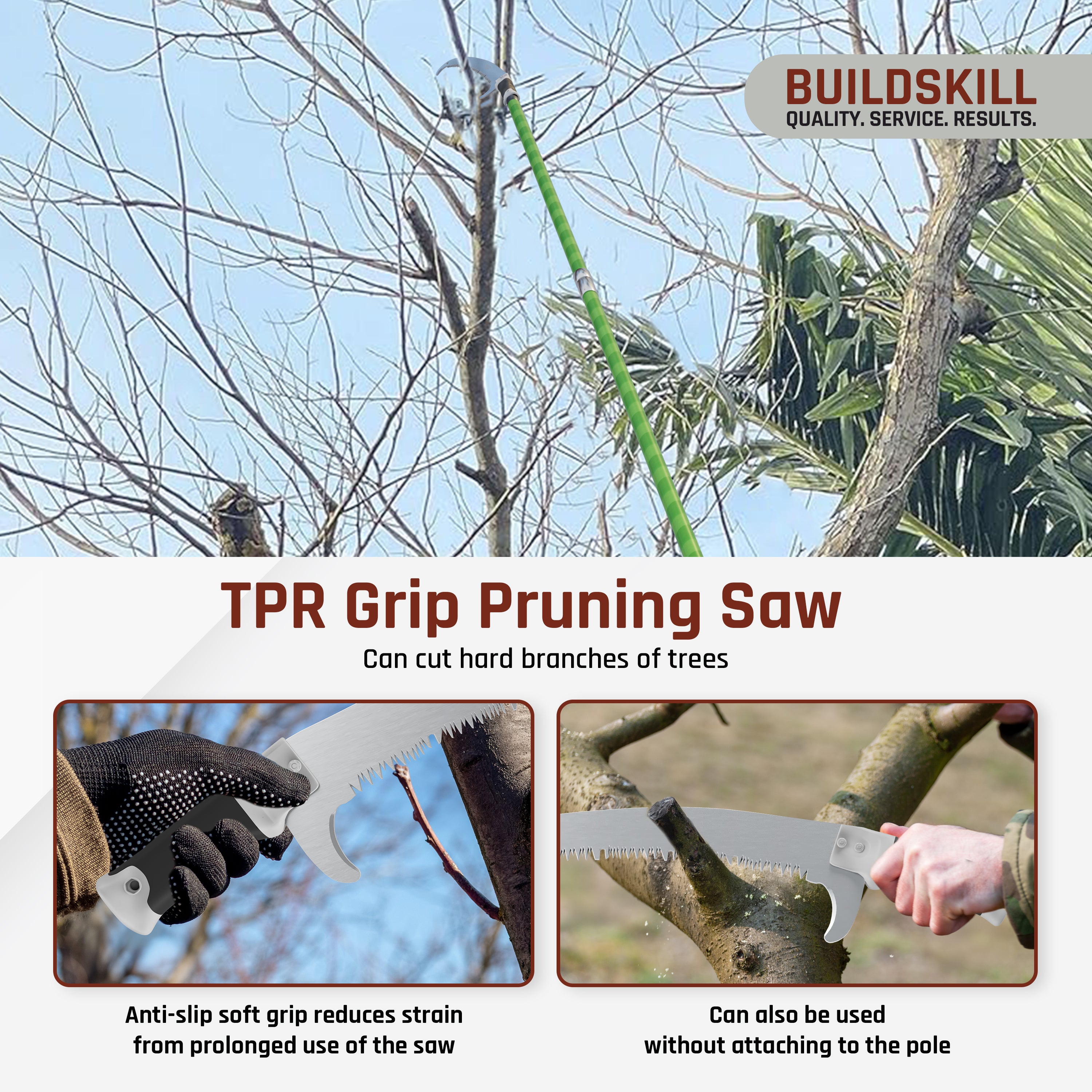 Telescopic Plucker & Saw Combo 8-24 feet