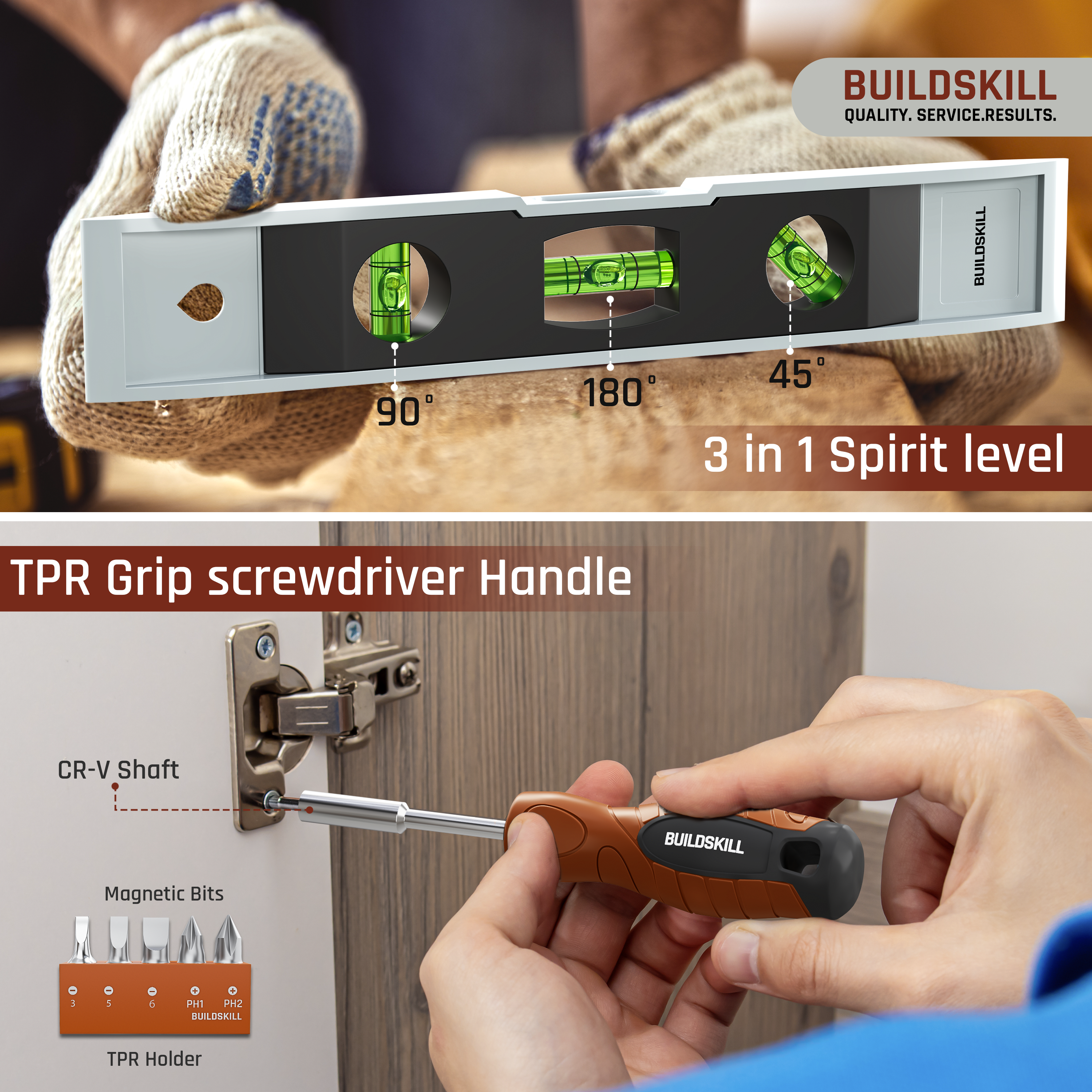 Buildskill 69 Pcs Power Drill Kit with 12V Cordless Drill Machine