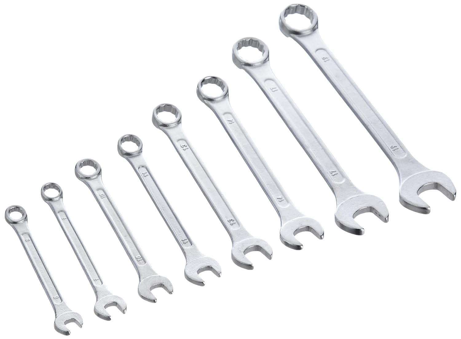 6 pc Comb Spanner Set