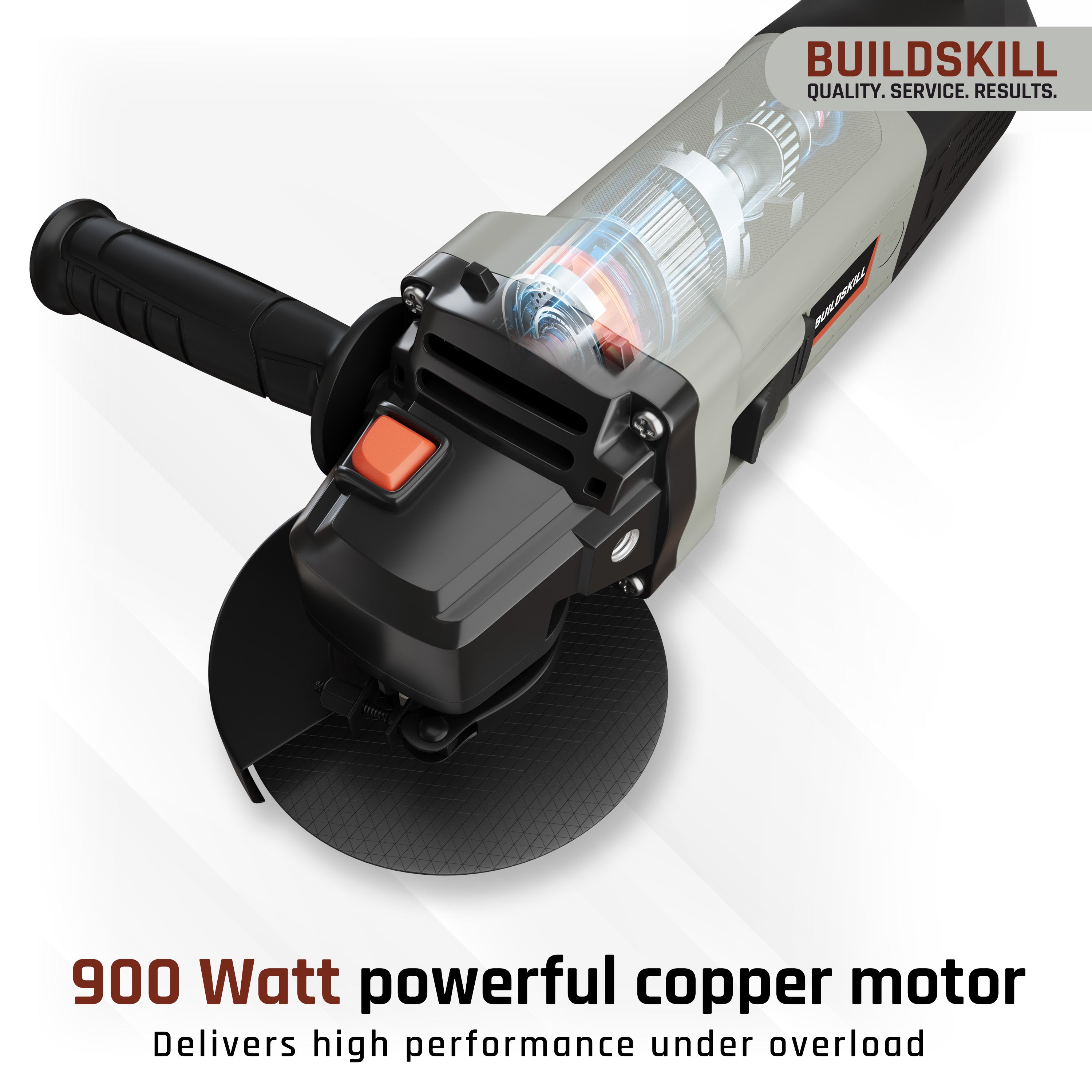Buildskill 900W Angle Grinder with Quick Change & Variable Speed (100mm)