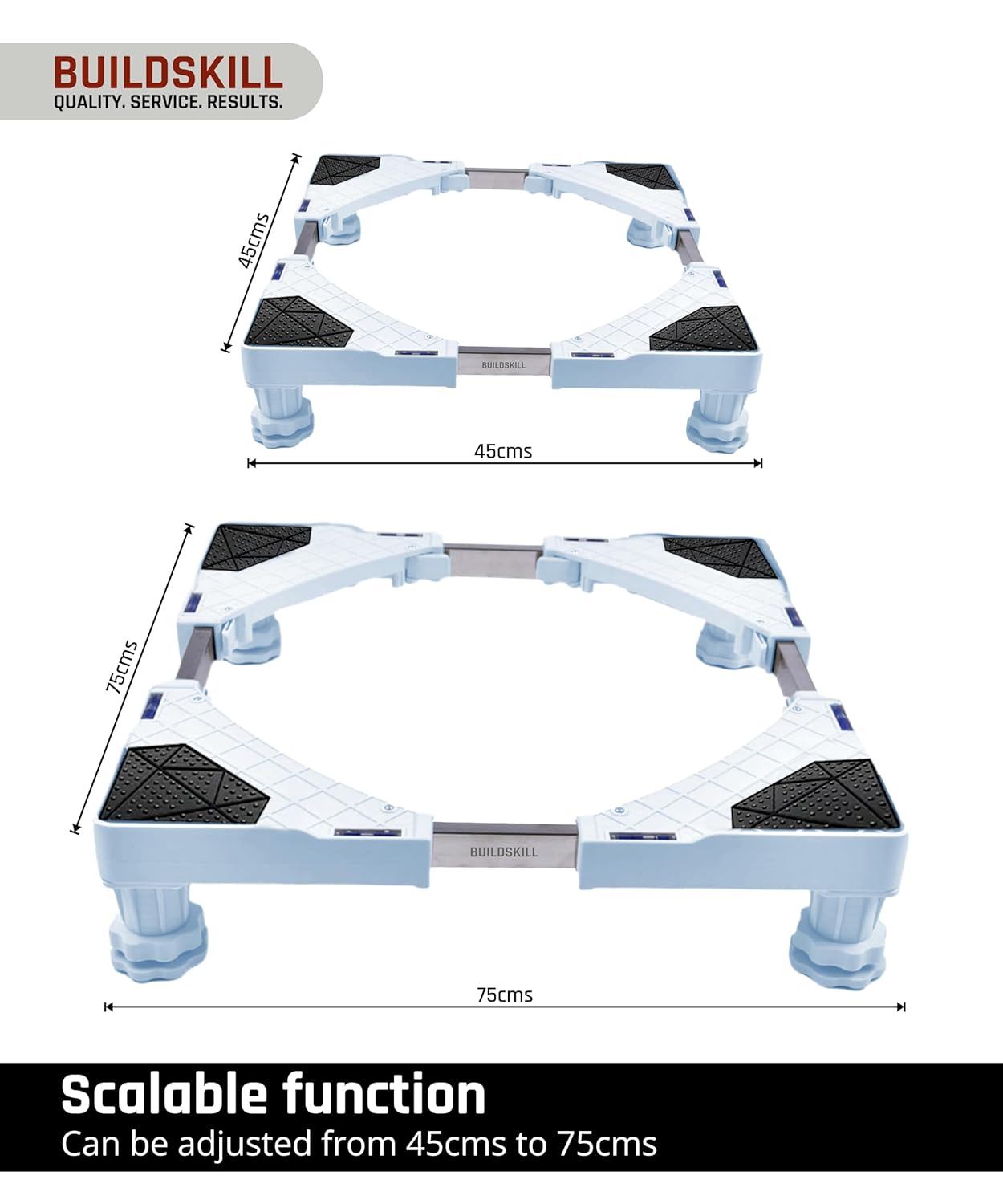 Washing Machine Stand (Single Wheels)