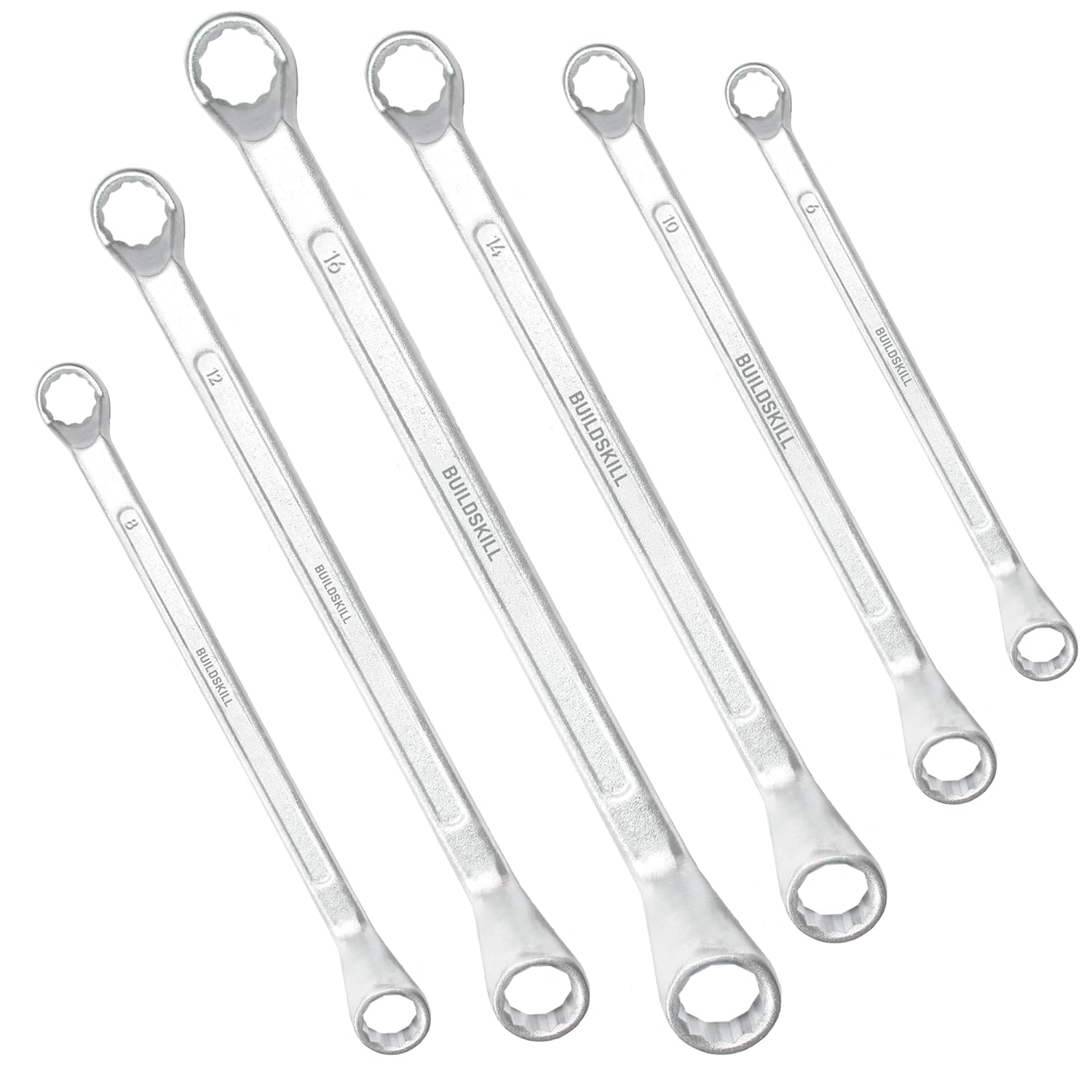 6 pc Ring Spanner Set