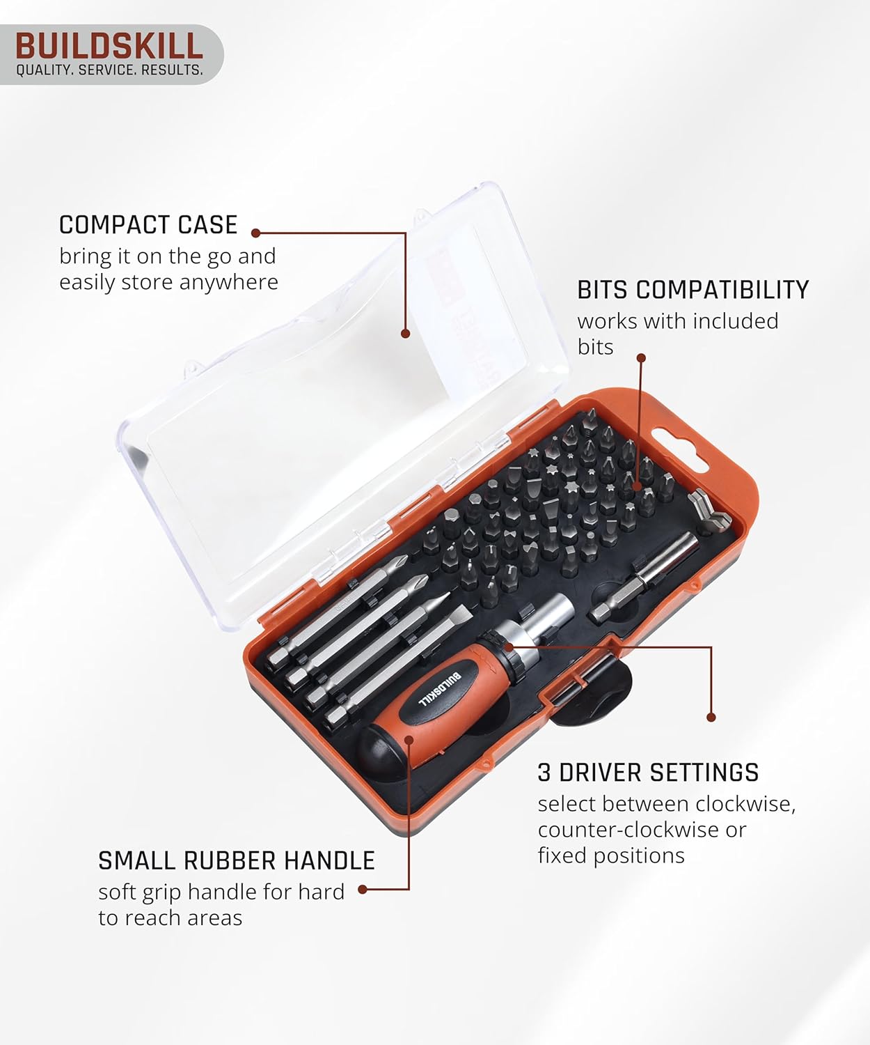 Screwdriver Set 49 pcs Ratchet