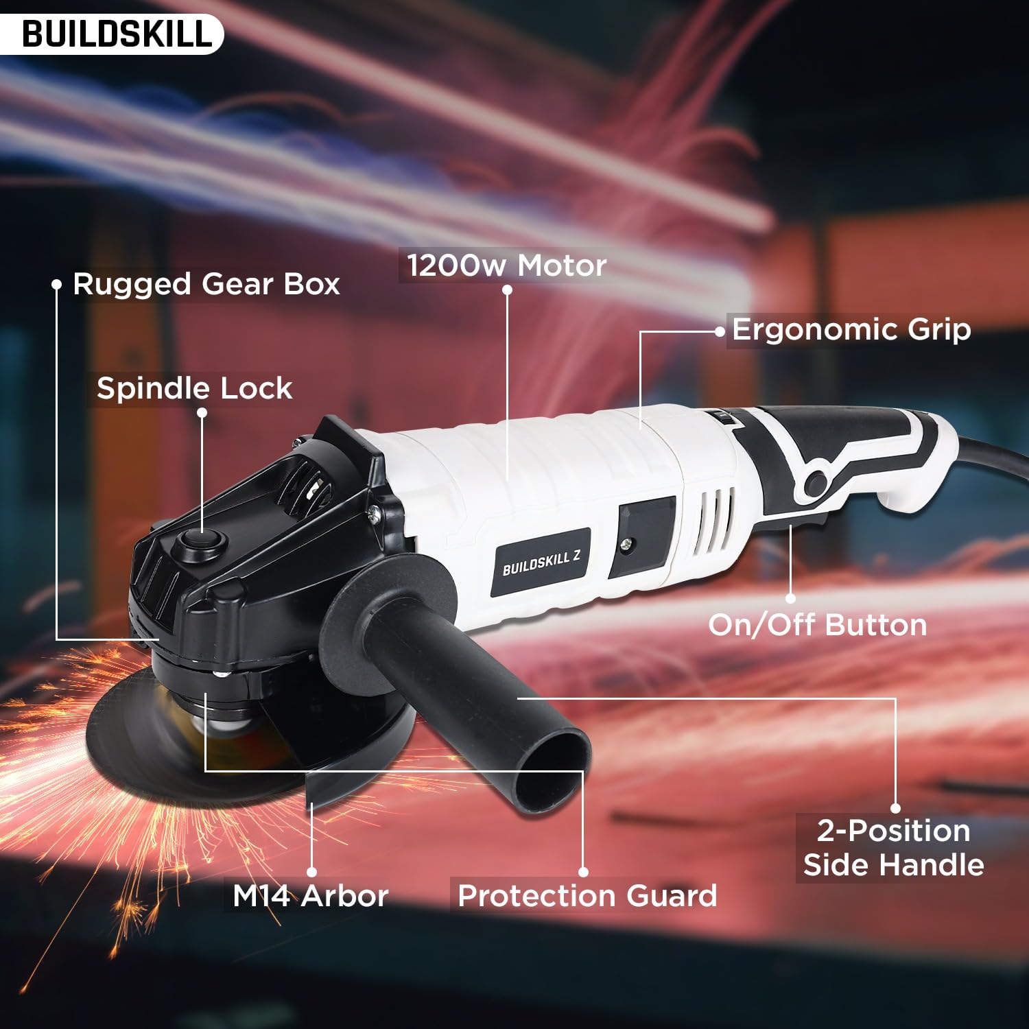 Angle Grinder 125MM Variable Speed