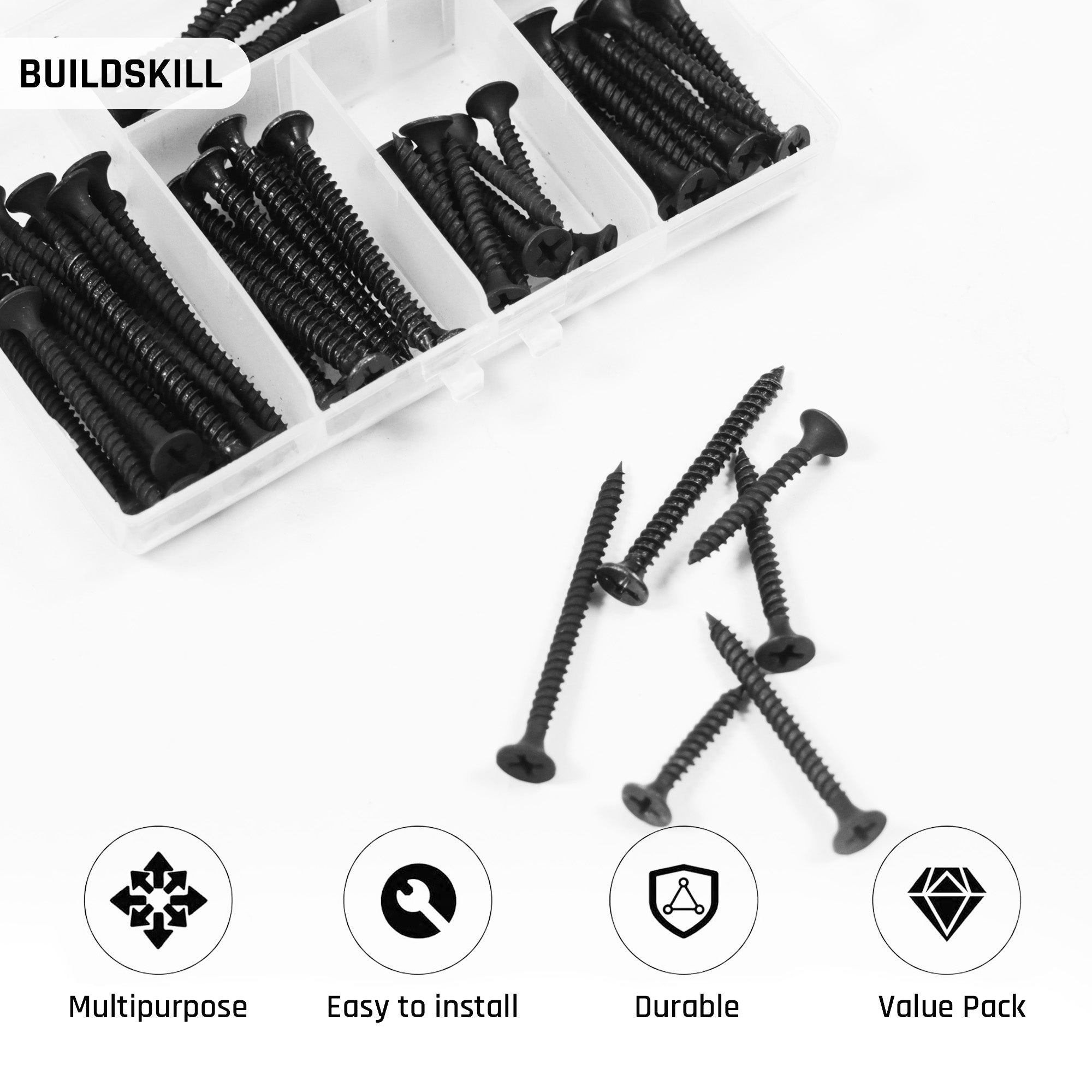 75 pc Drywall Screw Set