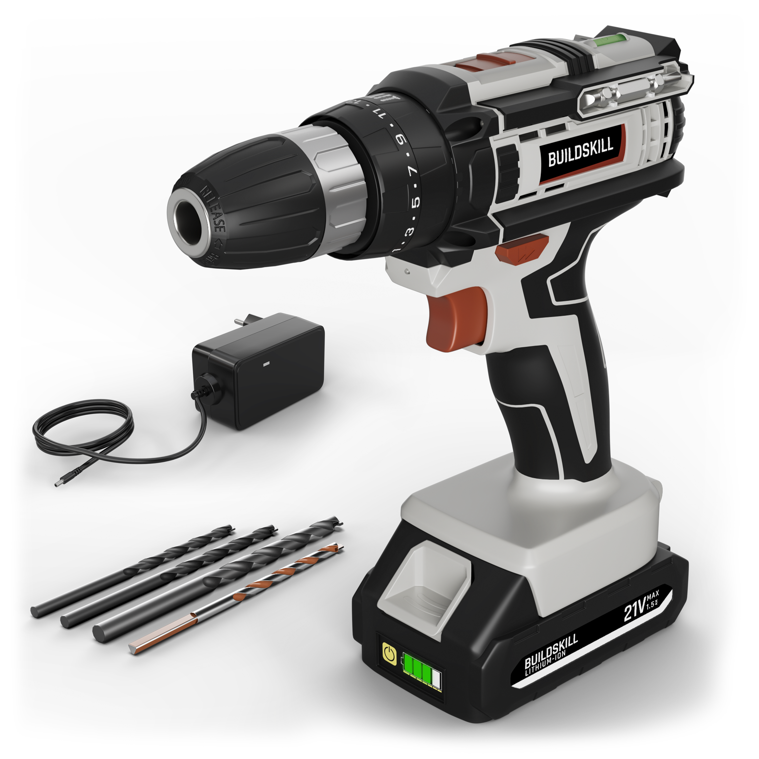 Buildskill 21V Impact Drill Machine with 1.5B Battery