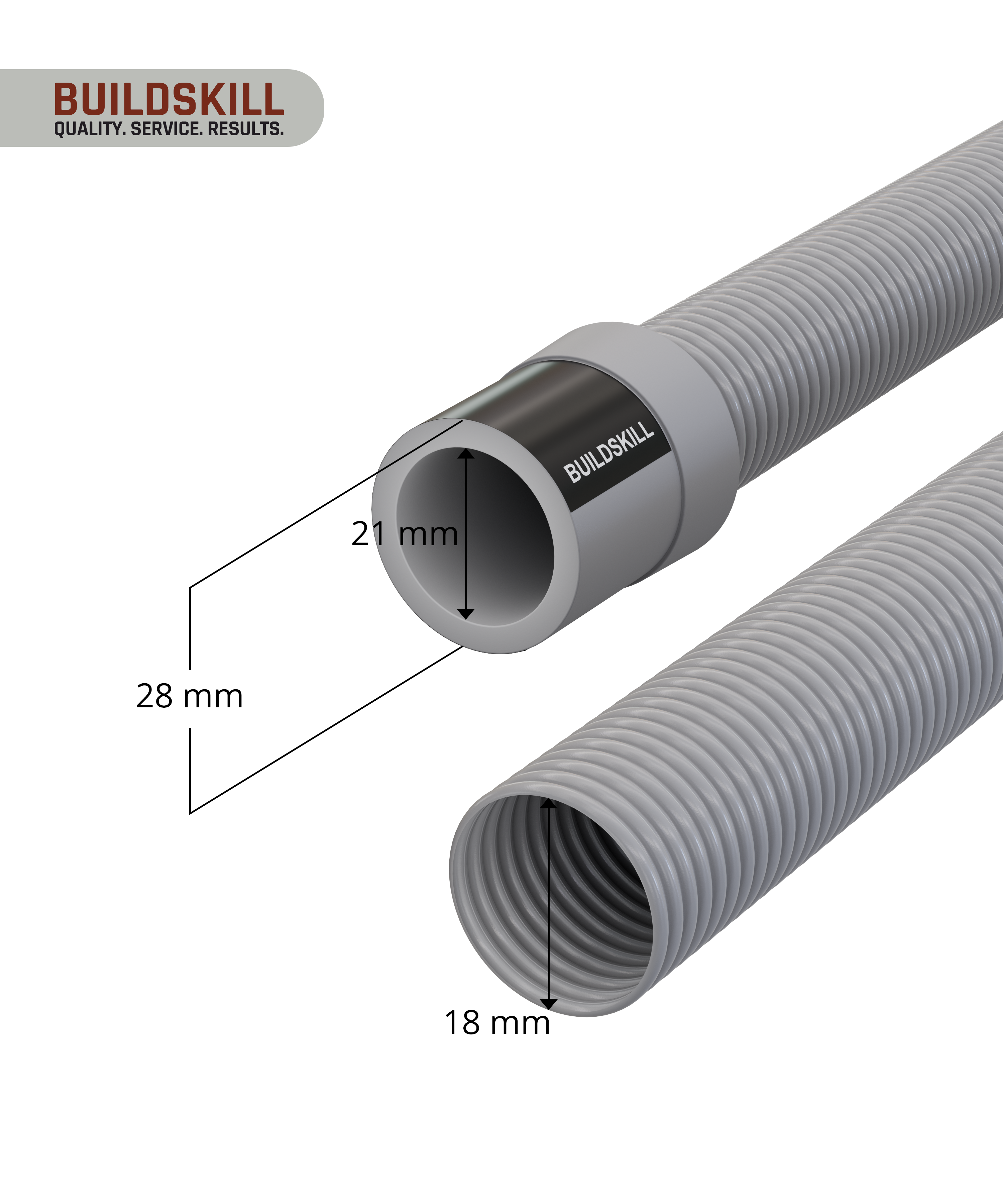 Buildskill Fully Automatic Washing Machine Drain Pipe – Durable and Flexible